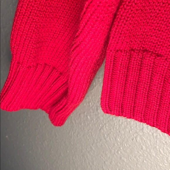 Chaps Red 1/4 Zip Sweater - Picture 6 of 6